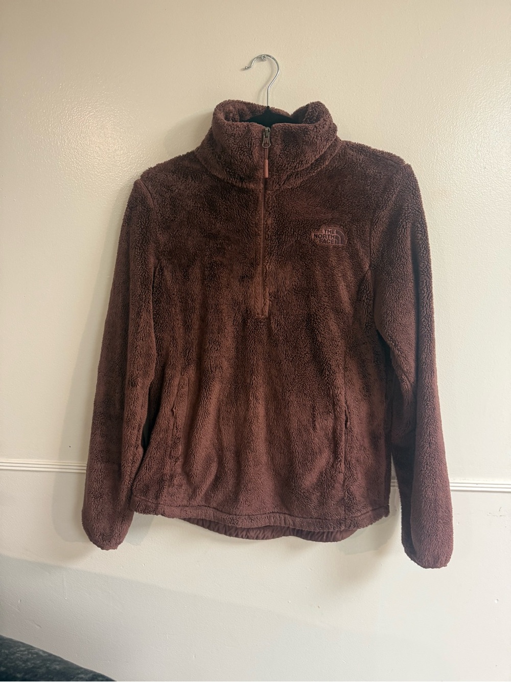 The North Face Brown Plush Half-Zip Fleece Pullover